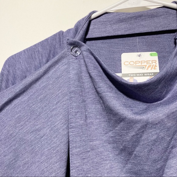COPPER FIT Wrap Swing Top Purple Lilac NEW  Women's Large - Picture 11 of 16